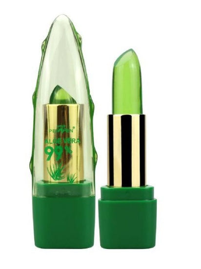 Supersonic Aloe Vera Gel Color Changing Lipstick Gloss with moisturizing, anti-drying formula and fine-grain lip balm care.