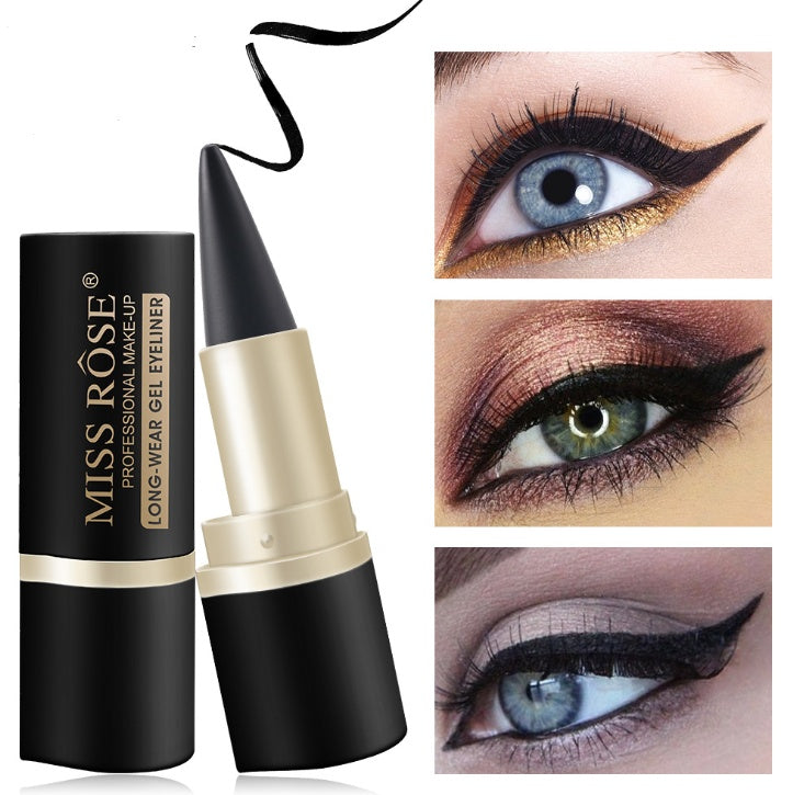 Supersonic waterproof black liquid eyeliner pen with precise tip for creating bold eye makeup looks.