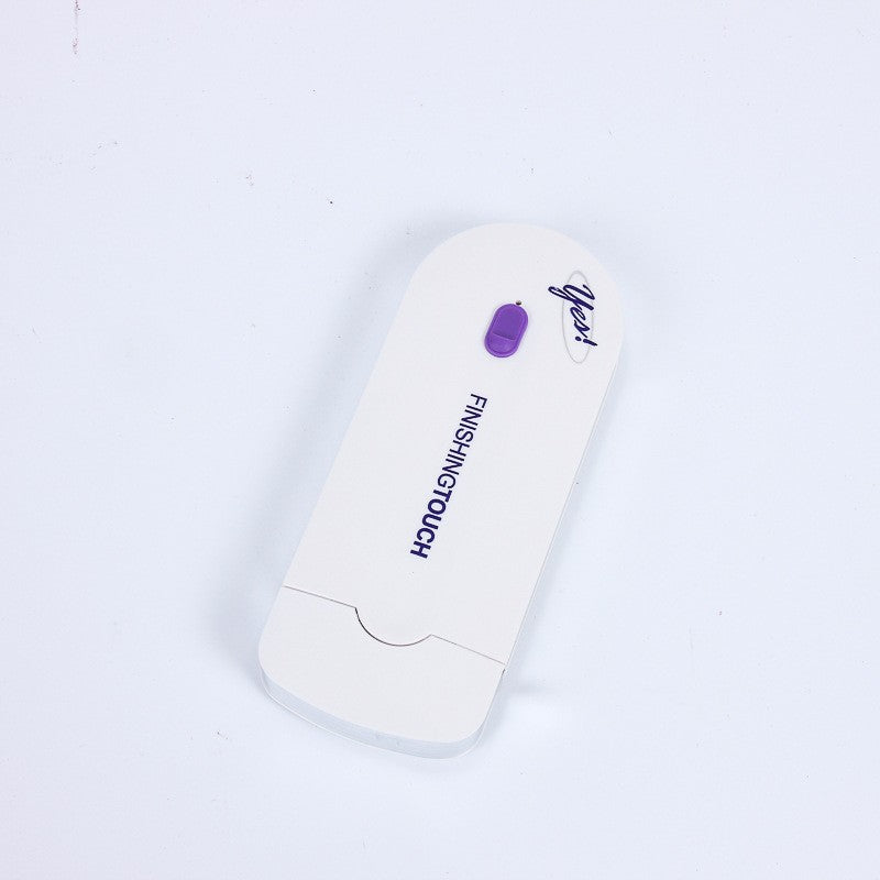 Supersonic electric laser hair removal shaver with sleek design and ergonomic handle for smooth, effective hair removal at home.