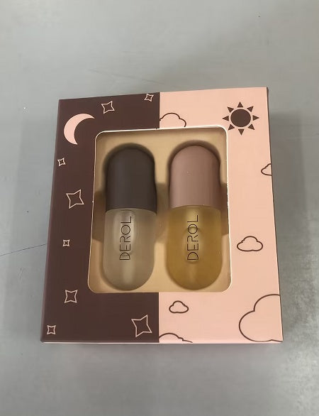 Supersonic Day Night Lip Plumper Oil in clear, nourishing formula for lasting volume, repairing fine lines, and enhancing lip beauty.