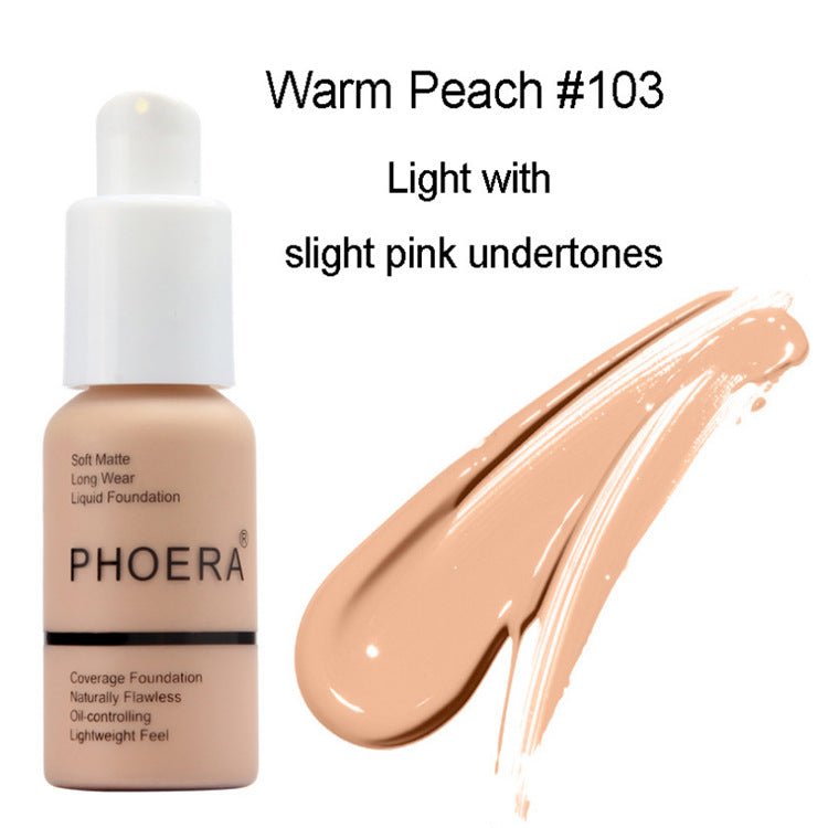 Supersonic Explosive Press Type Oil Control Matte Concealer Foundation Cream in natural color, compact with smooth, matte finish.