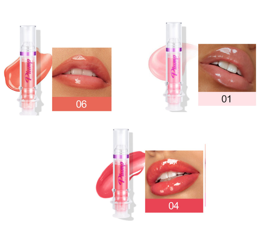 Supersonic lip gloss and liquid lipstick in Slightly Spicy Lip Honey, with mirror for easy application, featuring rich, vibrant color.